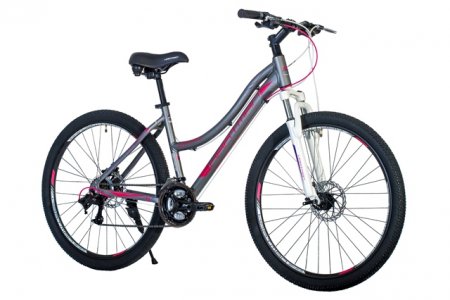 картинка Велосипед Hartman Diora Pro 27,5'' (графит/ сиреневый/ розовый) | велосалон Драйв г. Липецк