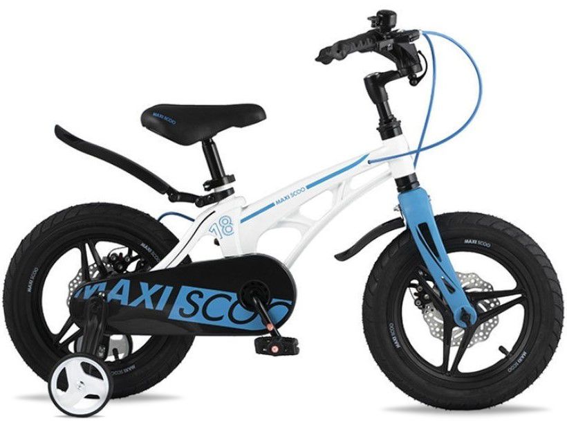 картинка Детский велосипед Maxiscoo Cosmic 18" Делюкс (белый) | велосалон Драйв г. Липецк