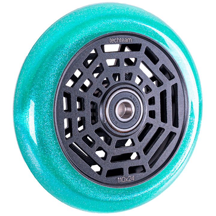картинка Колесо для самоката X-Treme 110*24мм Web (emerald) | велосалон Драйв г. Липецк