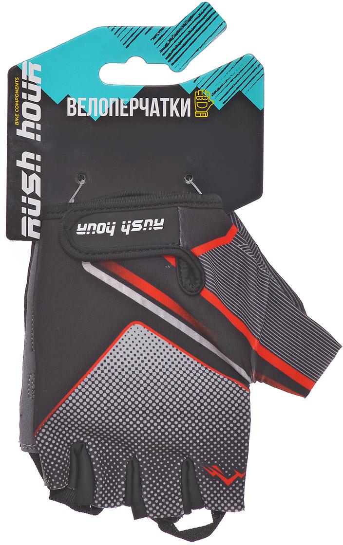 картинка Велоперчатки Rush Hour Standart Gel 01-3020 (черный) | велосалон Драйв г. Липецк