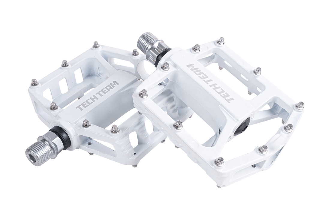 картинка Педали алюминиевые, подш.скольж, 9/16" AL-46  white | велосалон Драйв г. Липецк