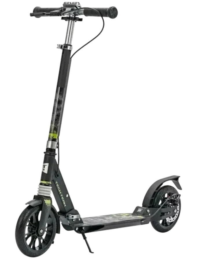 картинка Самокат Tech Team City Scooter Disk Brake (зеленый) | велосалон Драйв г. Липецк