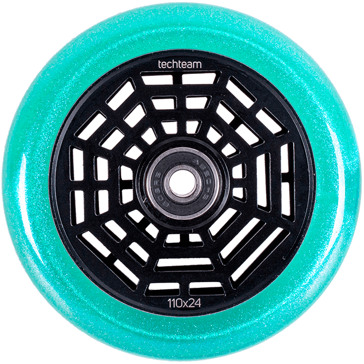 картинка Колесо для самоката X-Treme 110*24мм Web (emerald) | велосалон Драйв г. Липецк