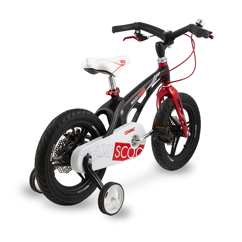 картинка Детский велосипед Maxiscoo Cosmic 18" Делюкс (черный матовый) | велосалон Драйв г. Липецк