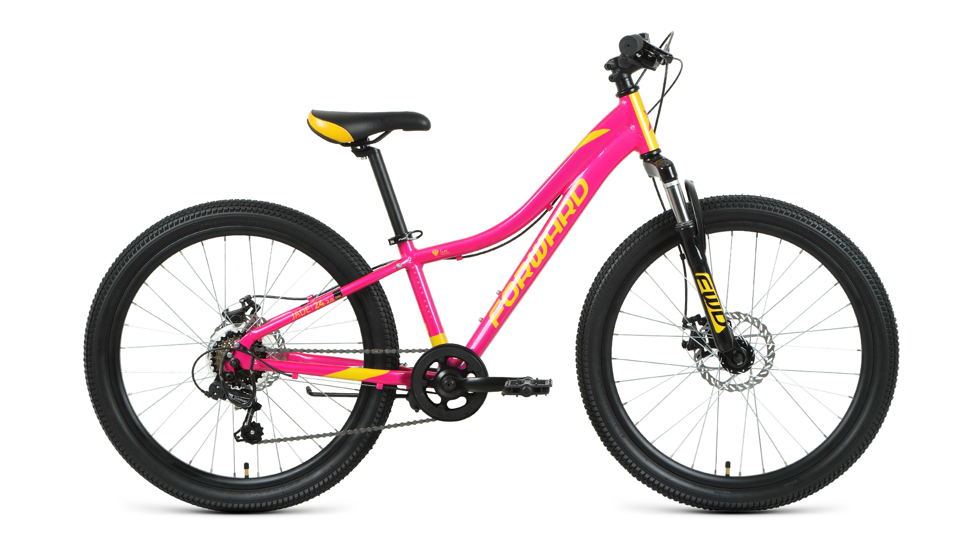 картинка Велосипед Forward Jade 24'' 2.0 2022 (розовый/ золотой) | велосалон Драйв г. Липецк
