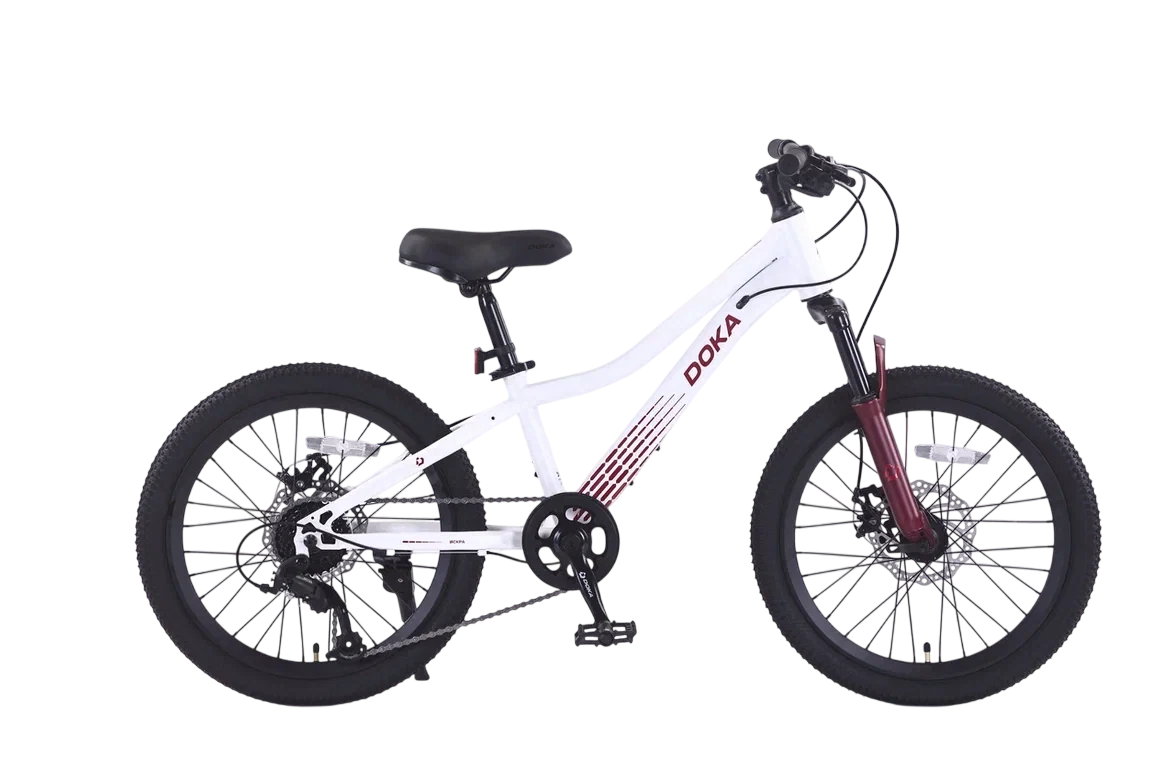 Велосипед Doka Искра 20" (бело- фиолетовый) 2026 (10,5")