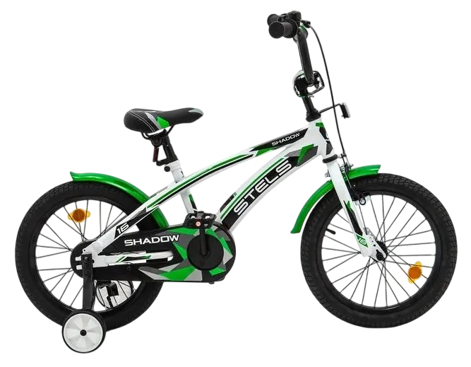 картинка Детский велосипед Stels Shadow VC 16" (белый/ зеленый) | велосалон Драйв г. Липецк