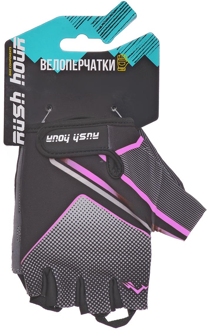 картинка Велоперчатки Rush Hour Standart Gel 01-3020 (розовый) | велосалон Драйв г. Липецк