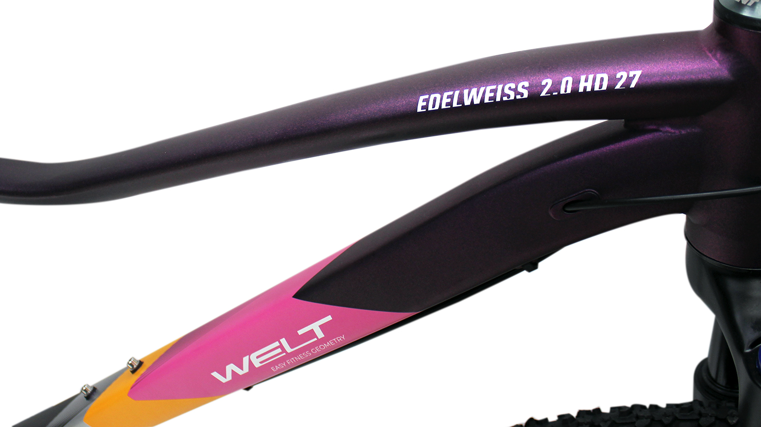 картинка Велосипед Welt Edelweiss 2.0 HD 27'' 2021 (фиолетовый матовый) | велосалон Драйв г. Липецк