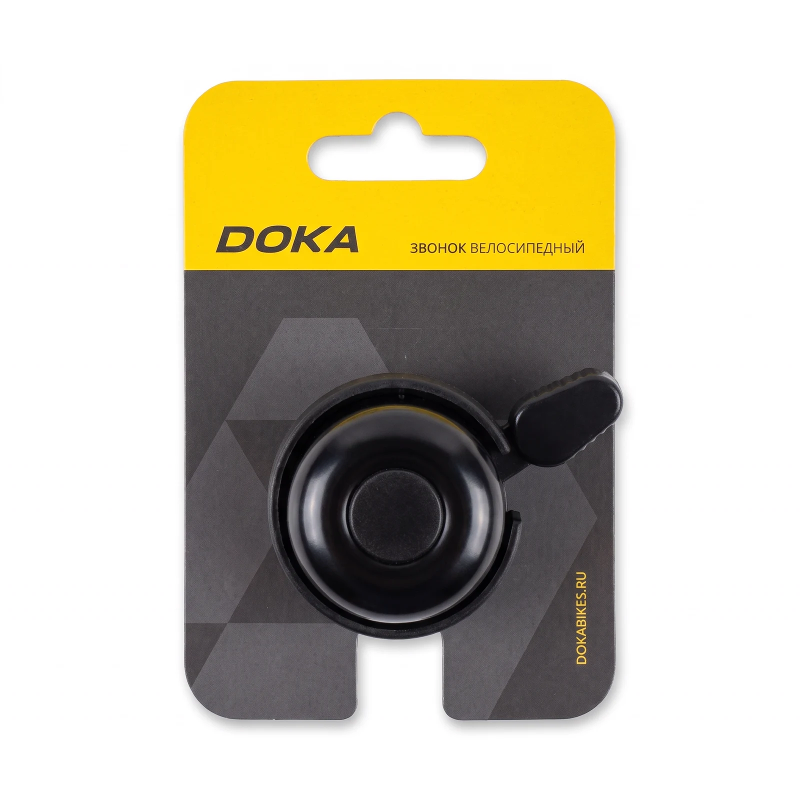 картинка Звонок велосипедный Doka 22А-05 (черный) | велосалон Драйв г. Липецк