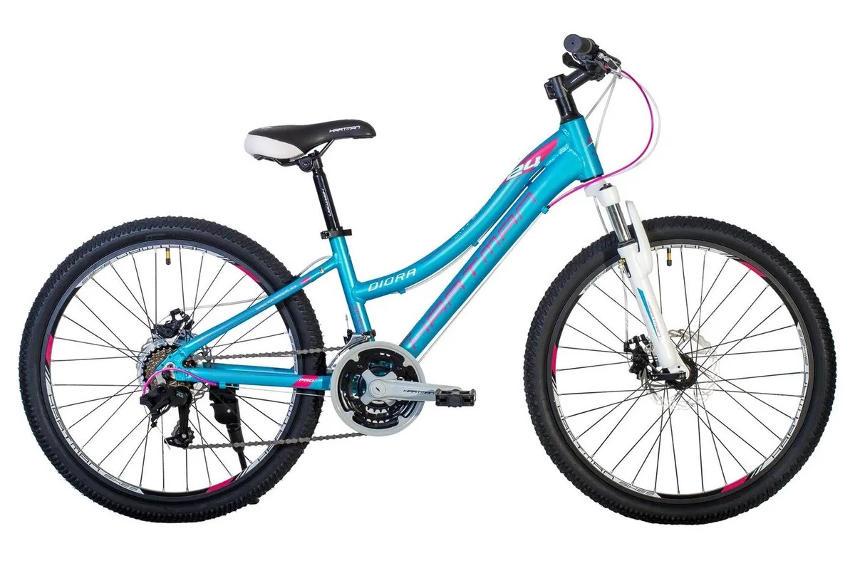 картинка Велосипед Hartman Diora Pro 24'' (голубой/ розовый) | велосалон Драйв г. Липецк