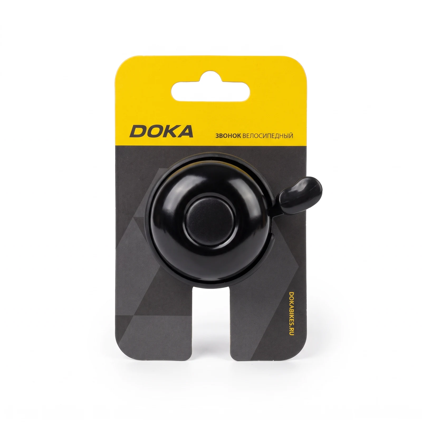 картинка Звонок велосипедный Doka 31А-05 (черный) | велосалон Драйв г. Липецк