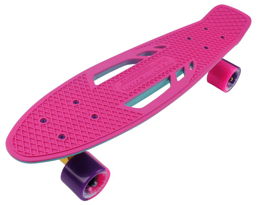 картинка Скейтборд Tech Team Shark 22'' (розовый/ бирюзовый) | велосалон Драйв г. Липецк