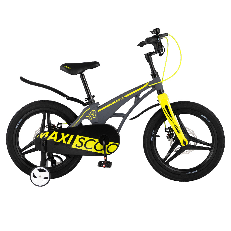 картинка Детский велосипед Maxiscoo Cosmic 18" Делюкс (серый матовый) | велосалон Драйв г. Липецк