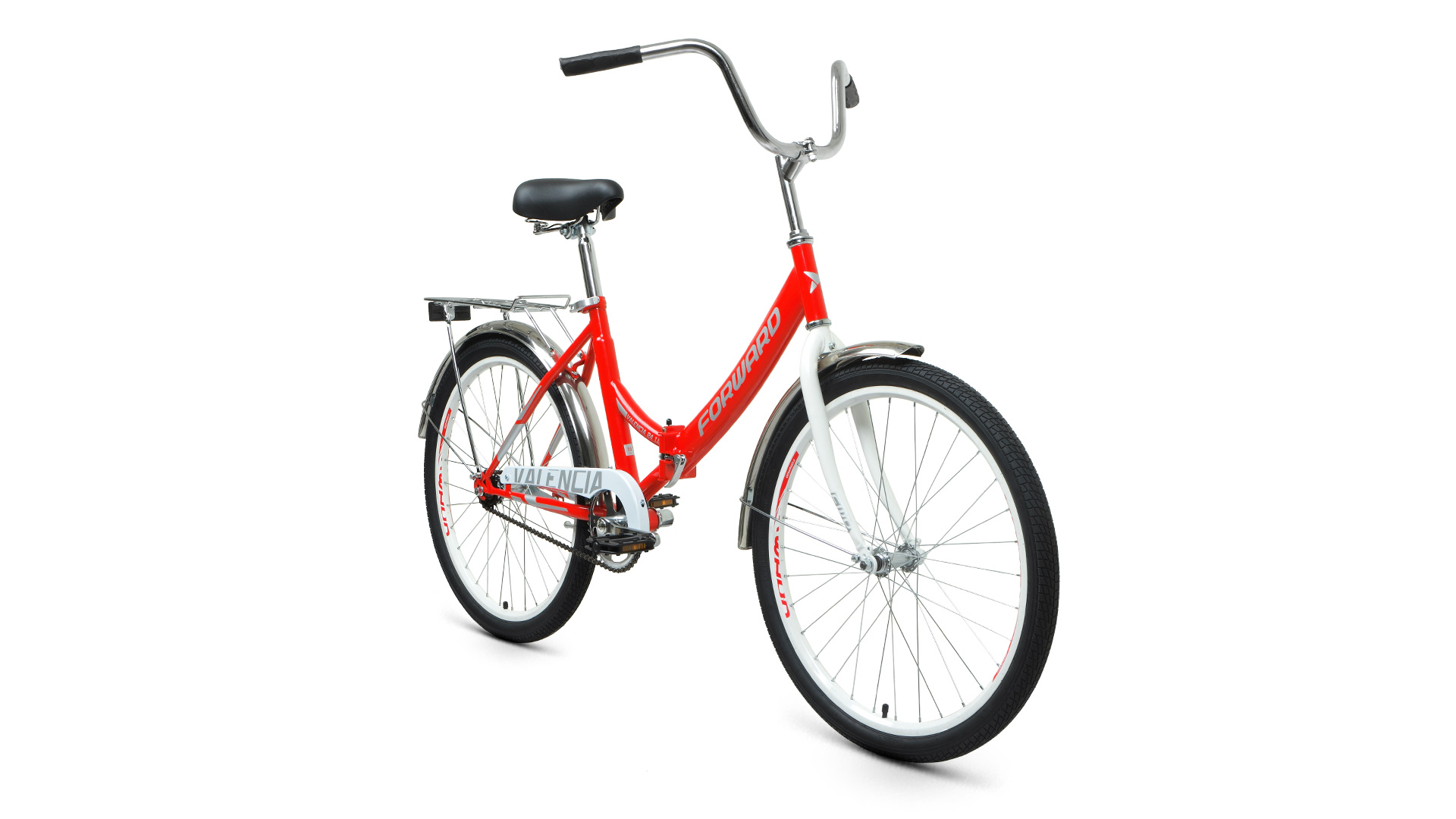 картинка Велосипед Forward Valencia 24'' 1.0 2021 (красный/ серый) | велосалон Драйв г. Липецк