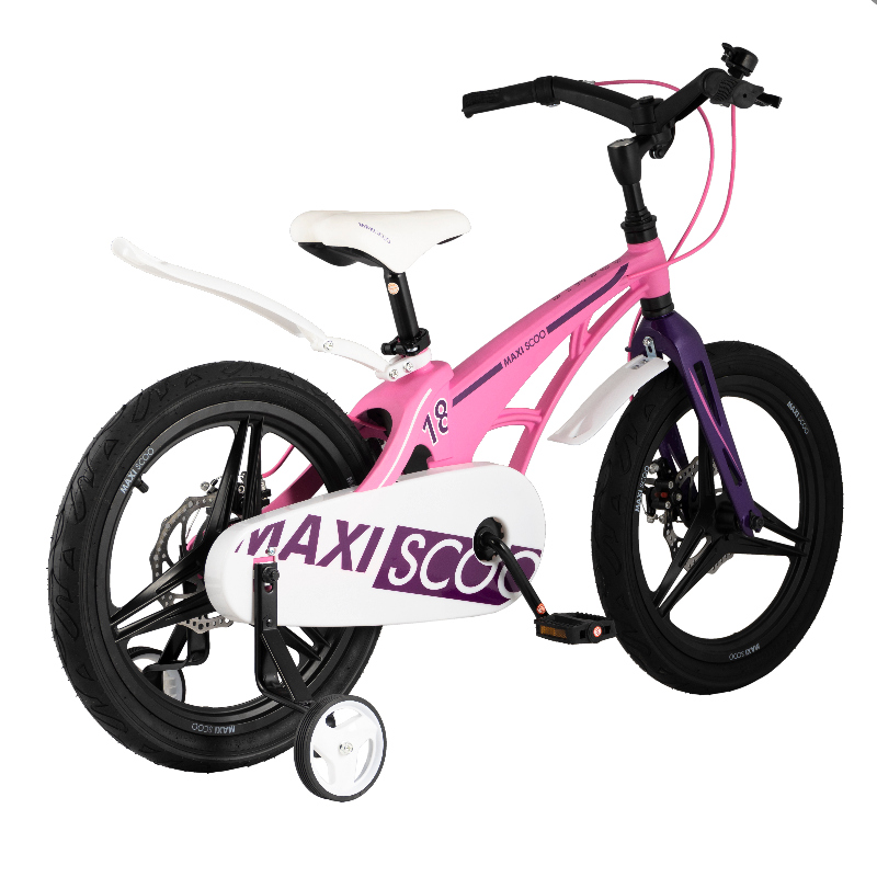картинка Детский велосипед Maxiscoo Cosmic 18" Делюкс (розовый) | велосалон Драйв г. Липецк