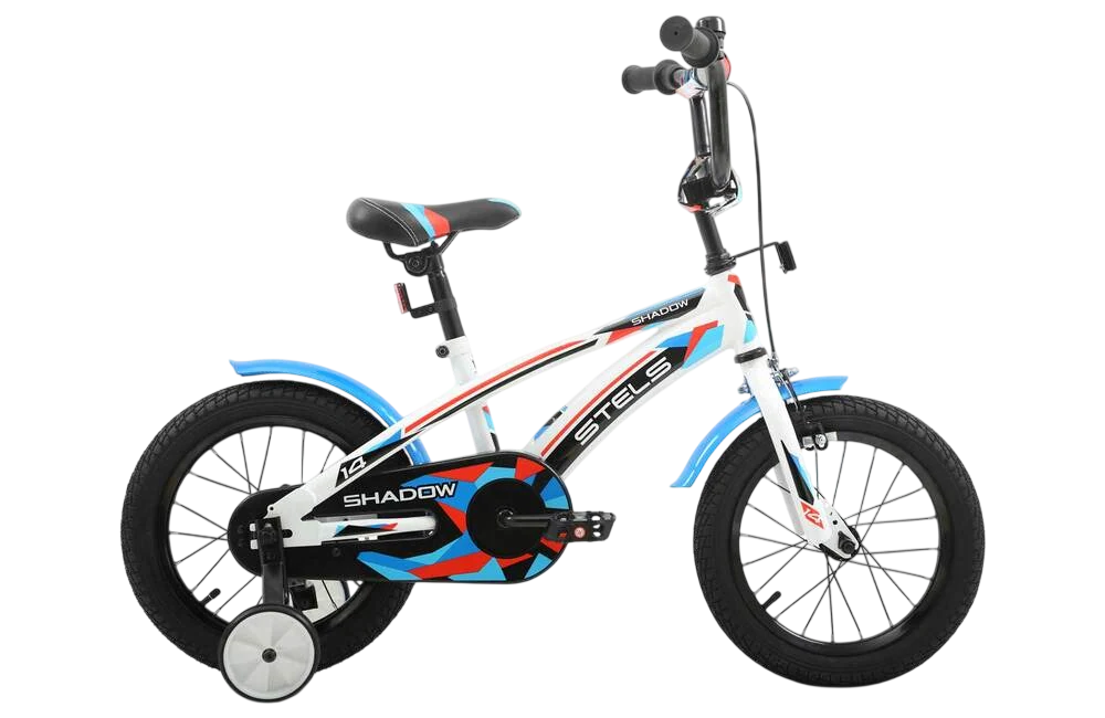 картинка Детский велосипед Stels Shadow VC 14" (белый/ синий) | велосалон Драйв г. Липецк