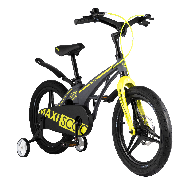 картинка Детский велосипед Maxiscoo Cosmic 18" Делюкс (серый матовый) | велосалон Драйв г. Липецк